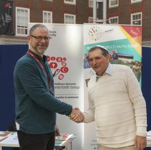 Trevor and Es at the Middlesex University Fair Trade Fair 2019