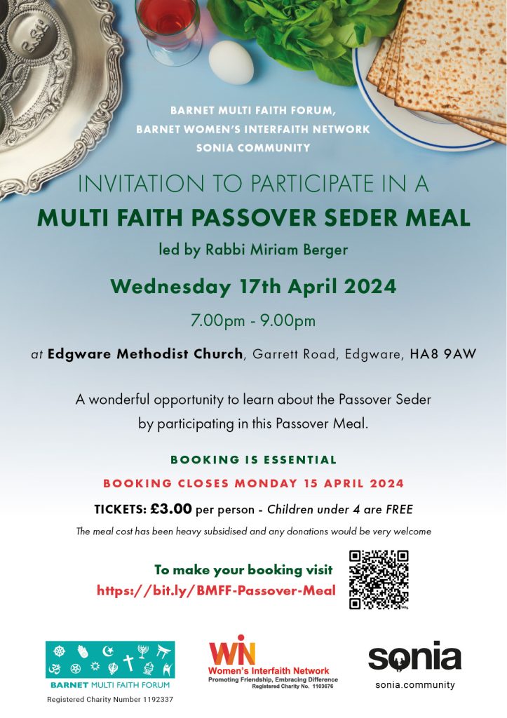 Bmff Multi Faith Seder 17th April 2024