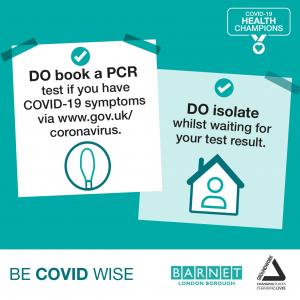 Do book a PCR test if you have symptoms